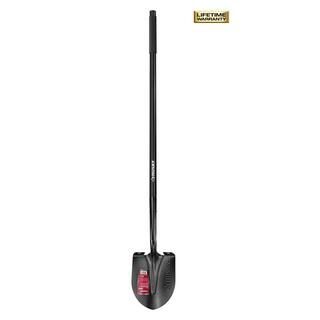 47 in. L Fiberglass Handle Carbon Steel Digging Shovel with Grip | The Home Depot