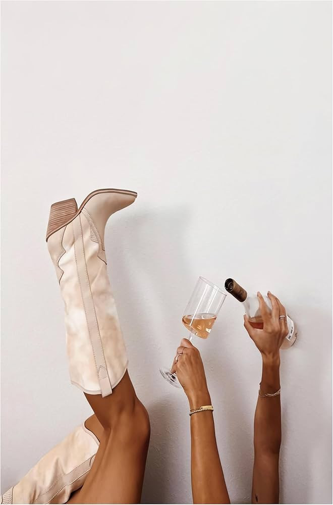 Preppy Canvas Wall Art Cowgirl Boots Pictures Modern Neutral Fashion Poster Trendy Teen Girl Funk... | Amazon (US)