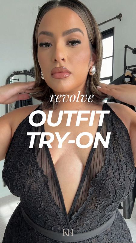 Revolve outfit try-on 