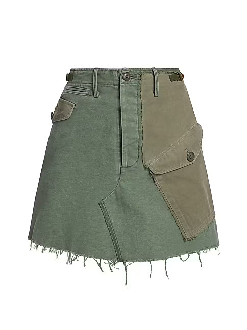G.I. Jane Distressed Miniskirt | Saks Fifth Avenue