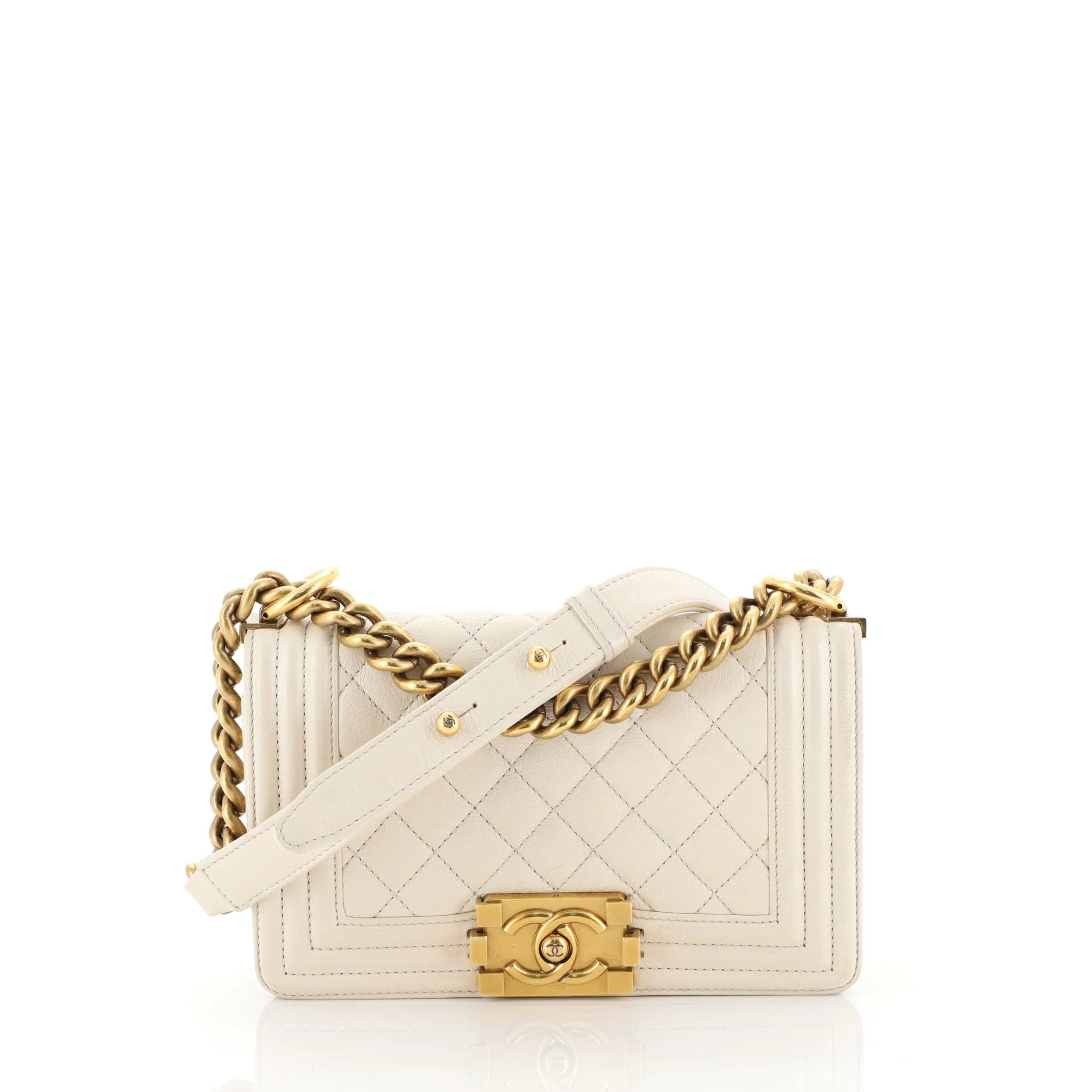 Boy Flap Bag Quilted Lambskin Small | Rebag