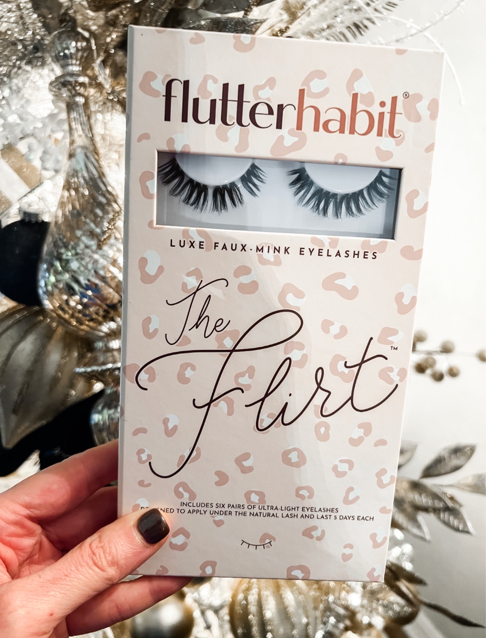 Hallie’s favorite Flutter Habit lashes.  Coupon code STACY15  

#LTKbeauty #LTKHoliday #LTKGiftGuide