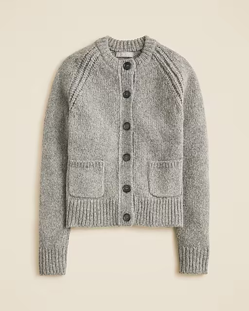 Raglan cardigan in heathered yarn | J. Crew US
