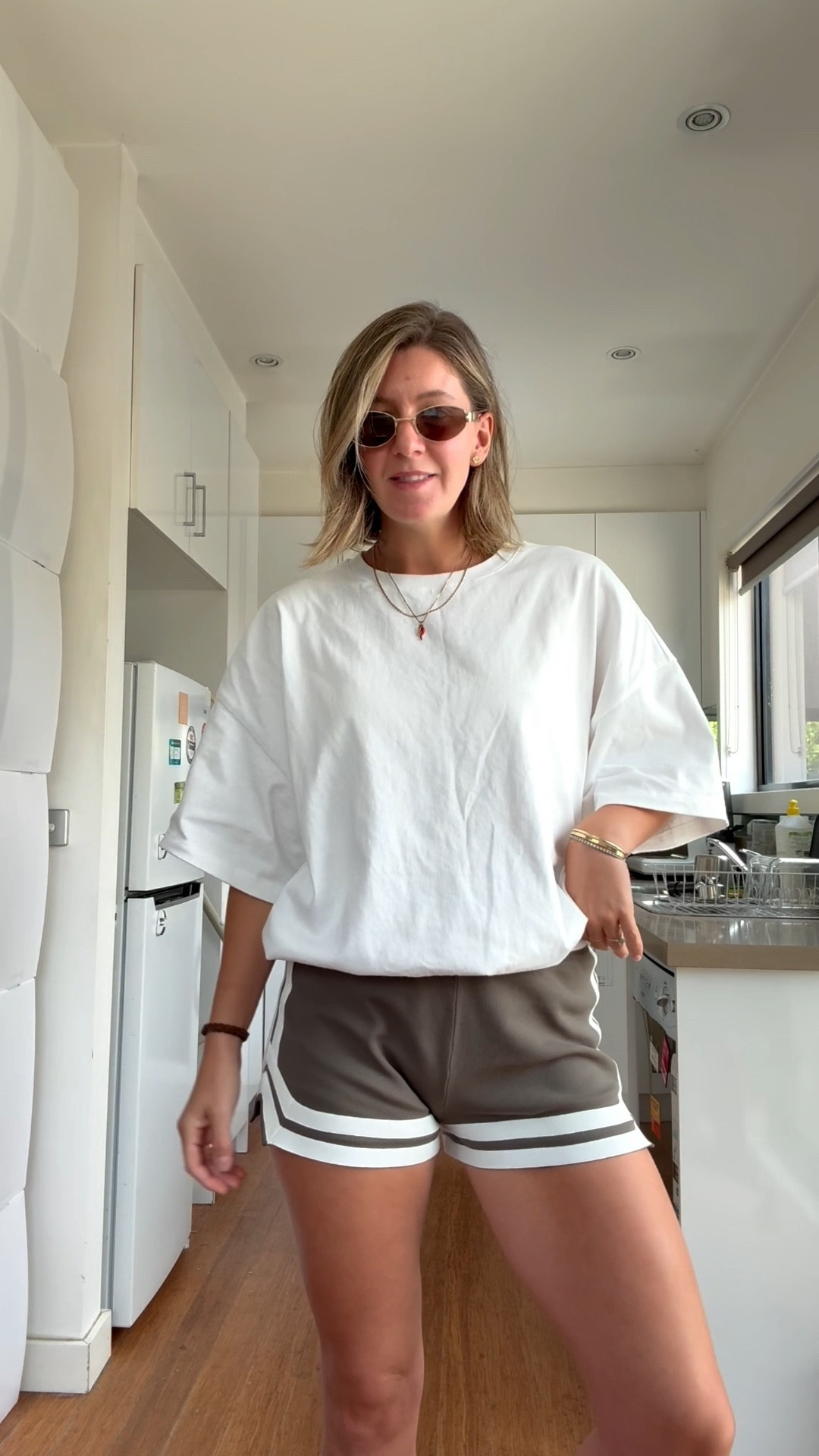 I’m wearing a M in both shorts and tee and a L in the jacket x

#LTKaustralia #LTKspring #LTKFashionMonth