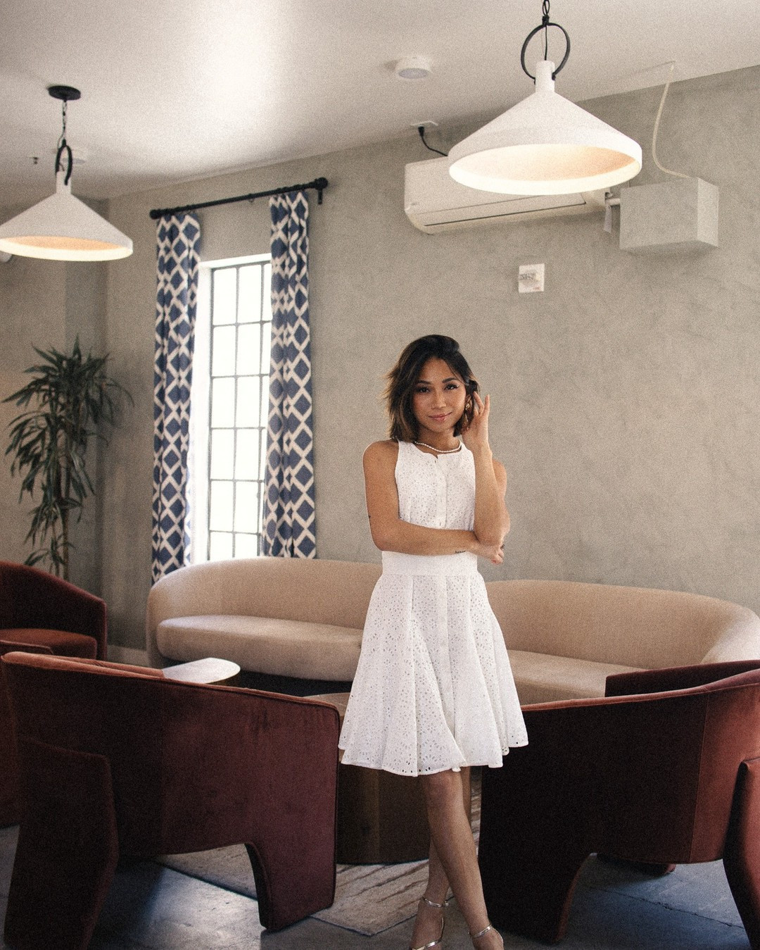 Perfect white summer dress — modest dress for summer — gold strappy heels — wedding guest outfit — brunch outfit — wine tasting outfit — Napa valley outfit — winery outfit 

#LTKShoeCrush #LTKSeasonal #LTKParties