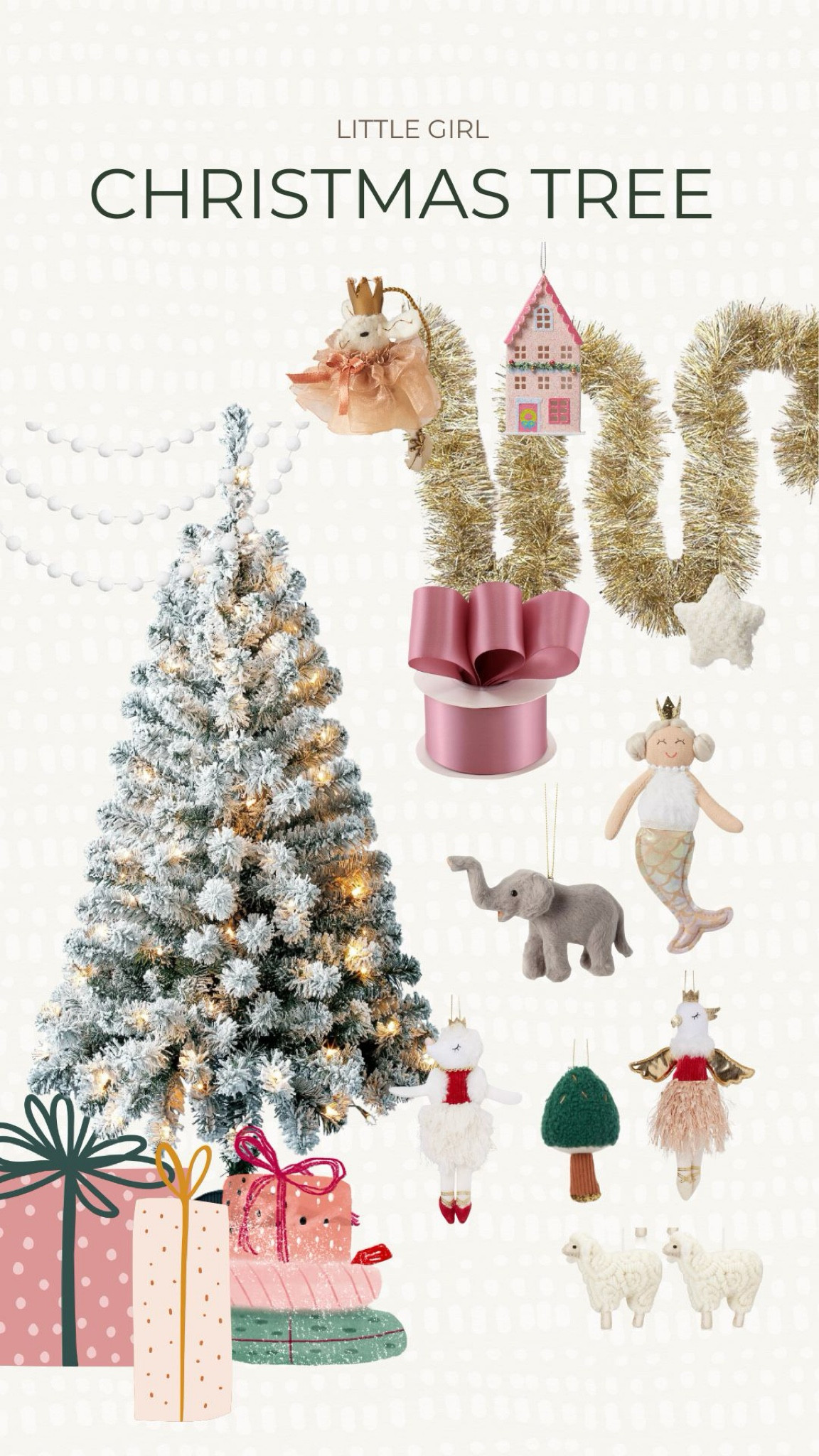 Little girl Christmas tree inspiration. 

#LTKSeasonal #LTKHome #LTKHoliday
