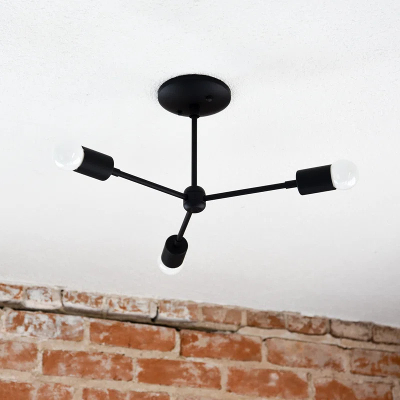 Menomonie Mid Century 3-Light Semi Flush Mount | Wayfair North America