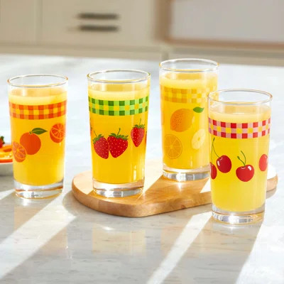 Libbey Vintage Juice 4 Piece Assorted Glassware Set | Wayfair North America