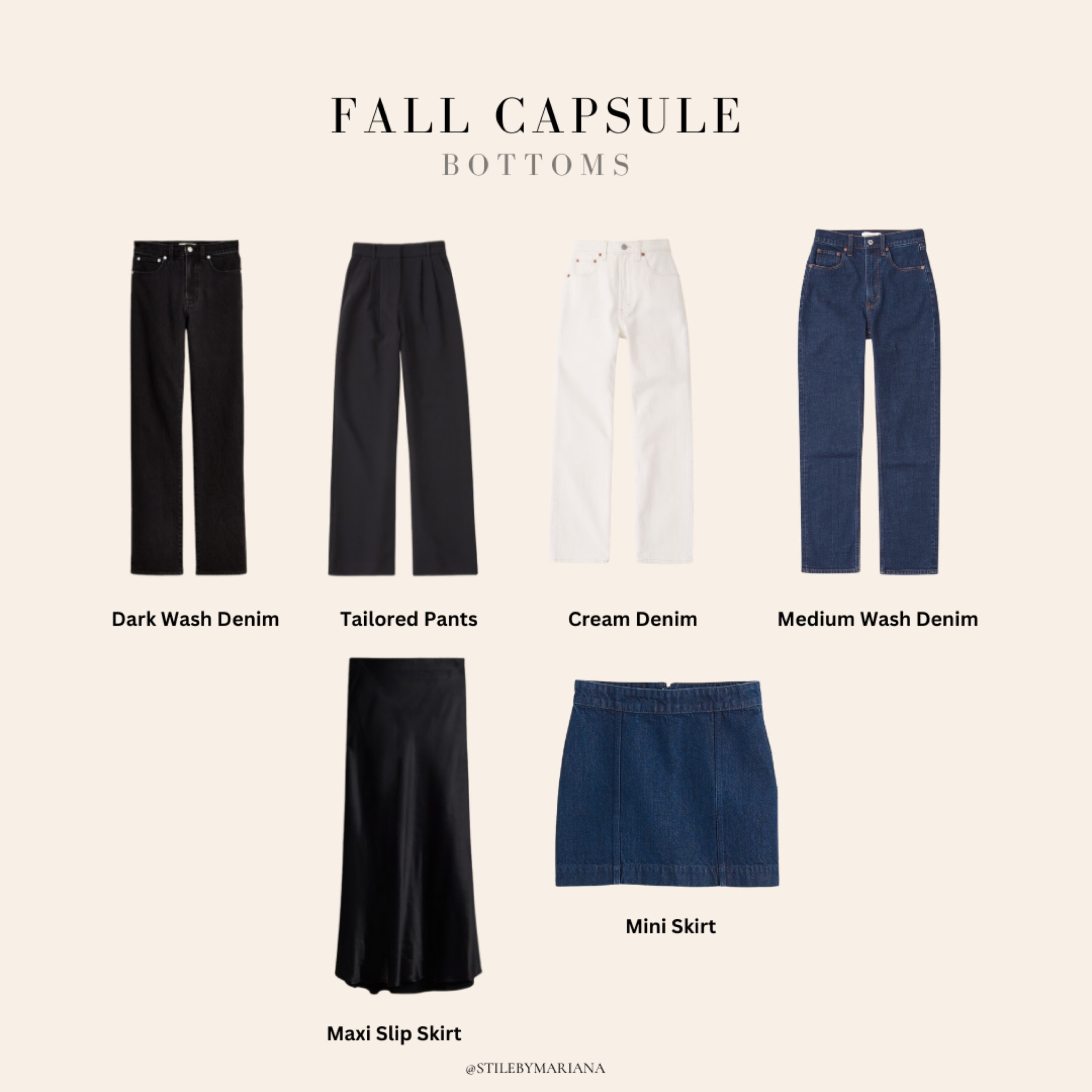 Fall capsule bottoms 

#LTKFindsUnder100 #LTKSeasonal #LTKStyleTip