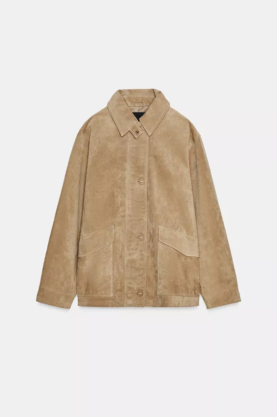 100% SUEDE JACKET | Zara US