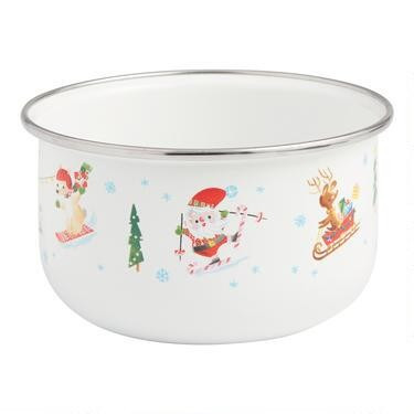 Festive Fun Enamel Bowl | World Market