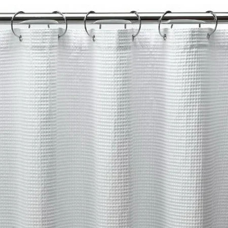 Shower Curtain - Solid Color Simple Shower Curtain Waffle Shower Curtain Thick Polyester Shower Curt | Walmart (US)
