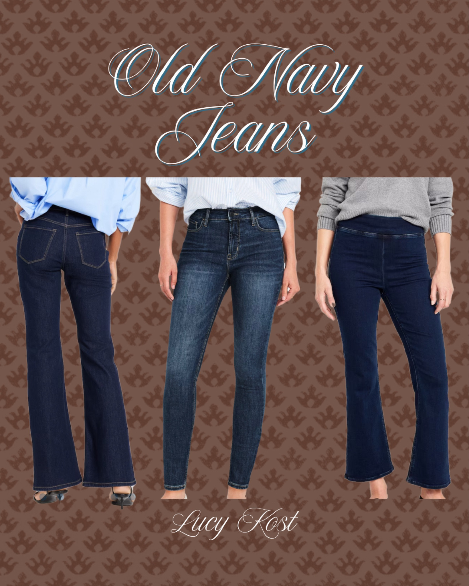 Obsessed with these Old Navy jeans! Such great fits, super comfortable, and budget-friendly. I grabbed all three styles recently and love how versatile they are! #OldNavyStyle #AffordableFashion #DenimFavorites 

#LTKSaleAlert #LTKStyleTip #LTKFindsUnder50