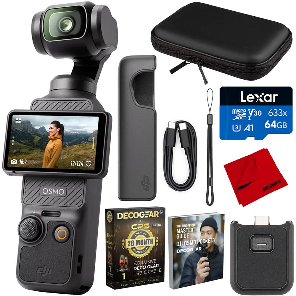 Bundle - DJI - Osmo Pocket 3 4K 120fps 3-Axis Gimbal Stabilizer + 26 Month Warranty Protection | Best Buy U.S.