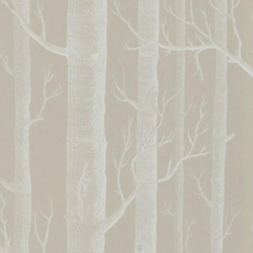 Cole & Son Woods White/Taupe Wallpaper | DecoratorsBest