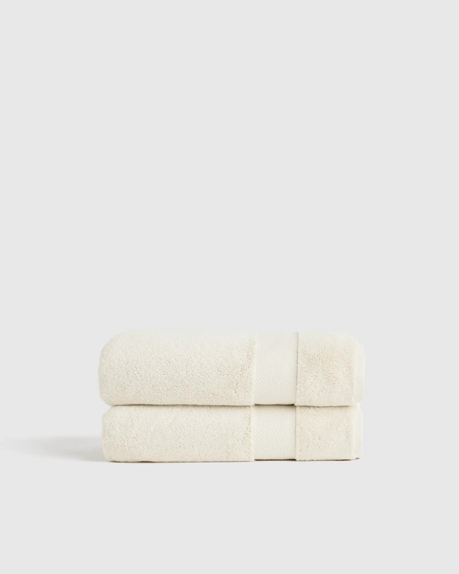 Turkish Ultra Luxe Plush Bath Towel (Set of 2) in Ivory | Quince