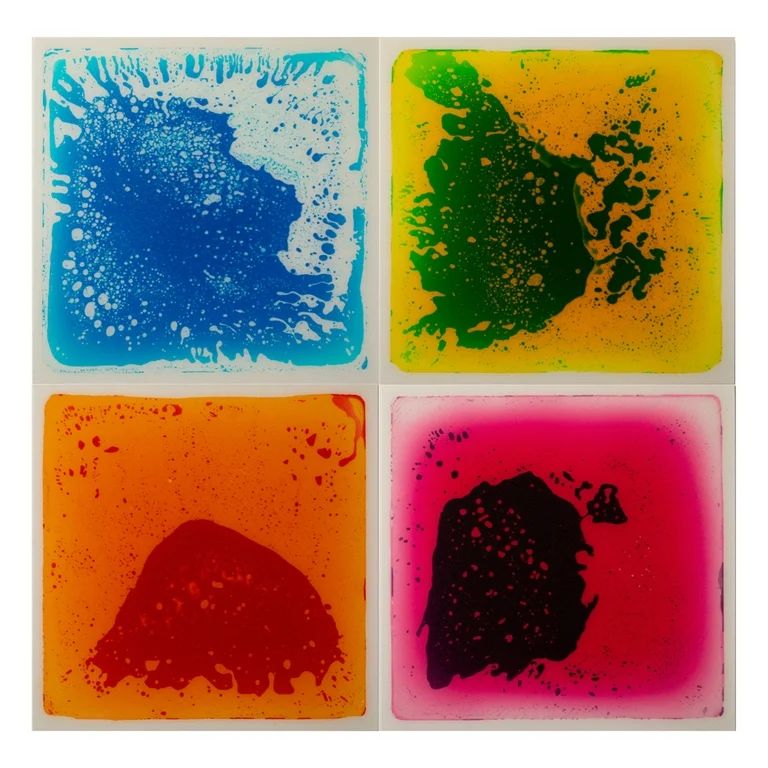 Sensory Liquid Gel Floor Square Tiles 19.5 x 19.5 Inch Red/Orange Green/Yellow Pink/Purple Blue/W... | Walmart (US)