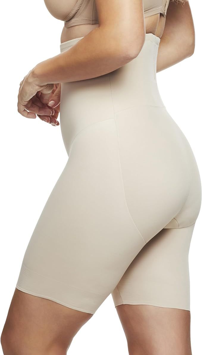 Naomi and Nicole Women's Back Magic Firm Control Hi Waist Thigh Slimmer Shapewear | Amazon (US)