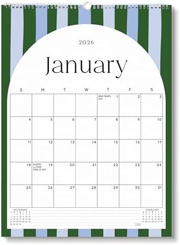S&O Palm Beach Arc Wall Calendar from January 2026-June 2027 - Tear-Off Monthly Calendar - 18 Mon... | Amazon (US)