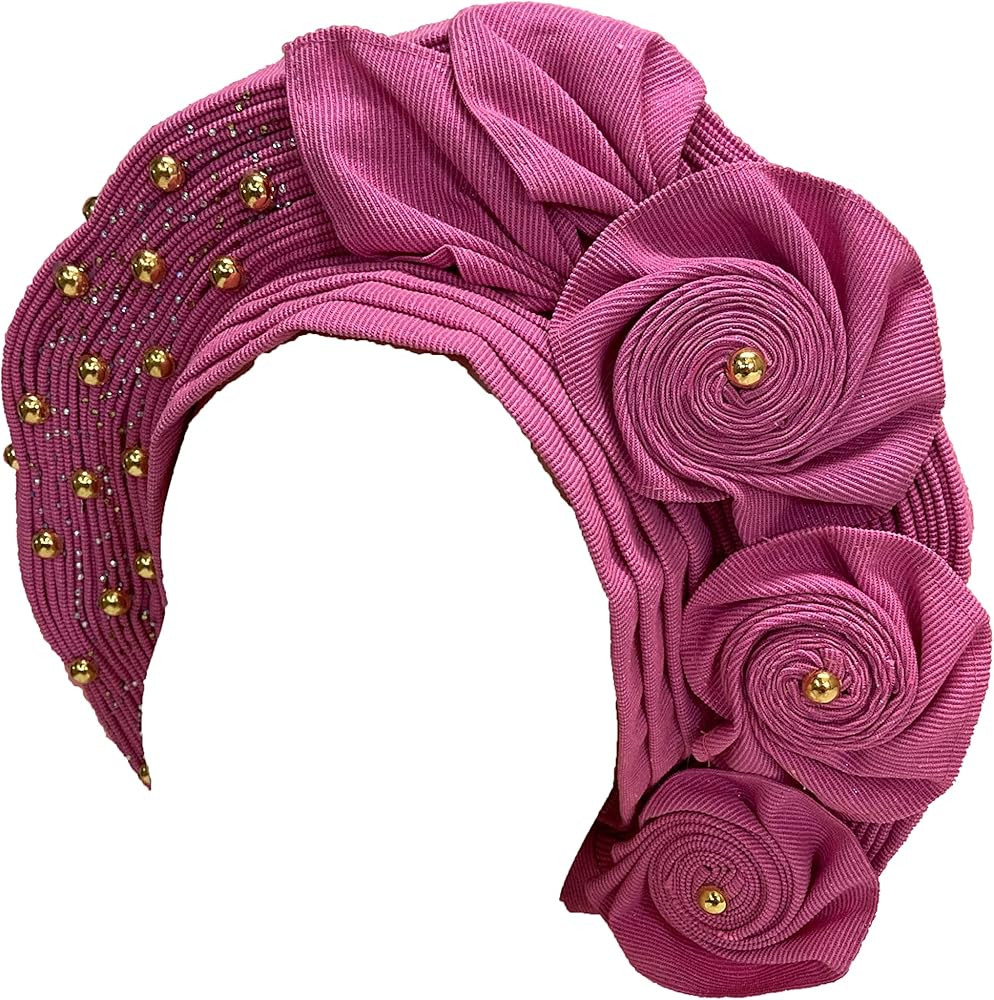 Nigerian Sego Headtie African Auto Gele Headtie for Women Wear Head Wrap Bandanas African Headwea... | Amazon (US)