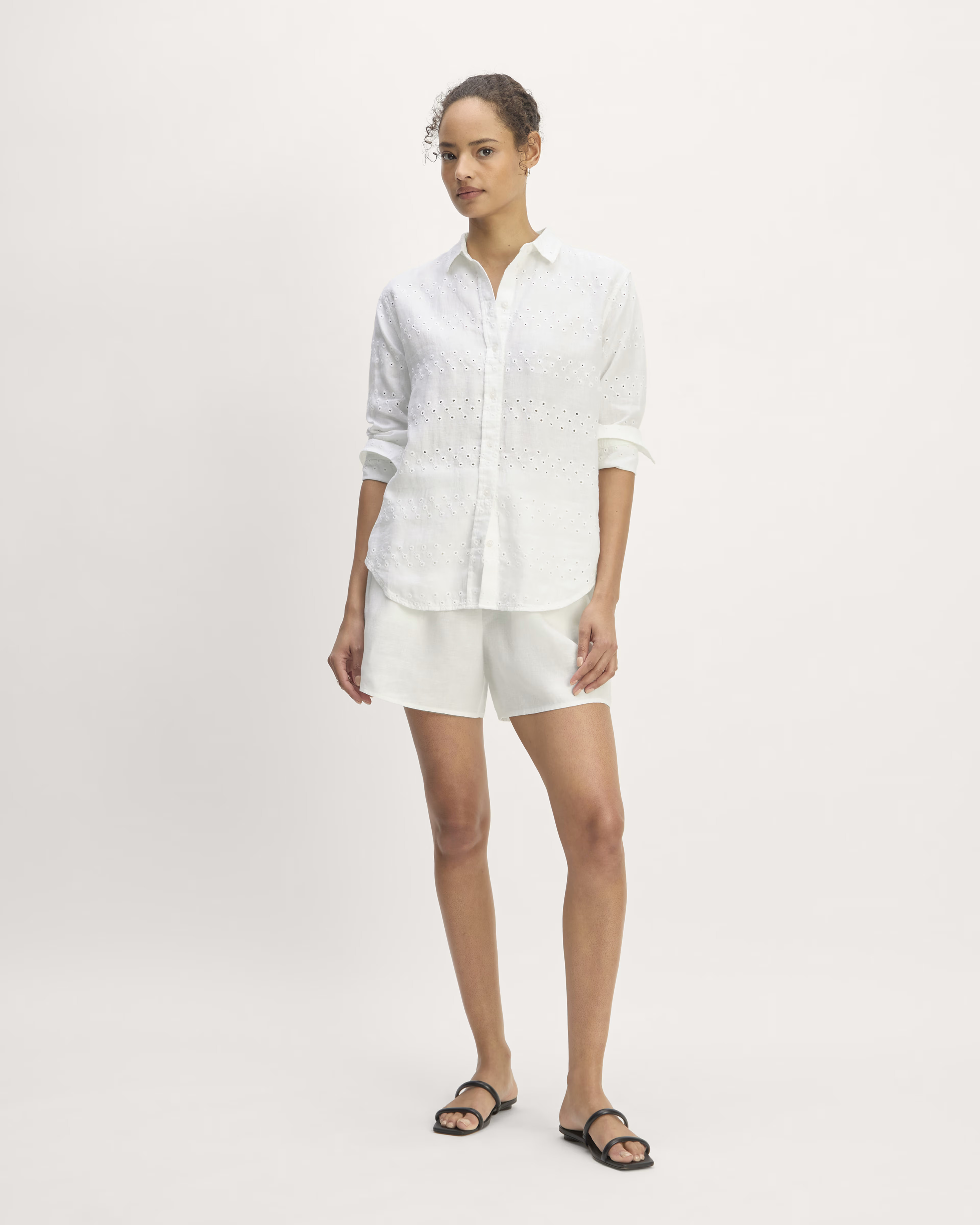 The Linen Eyelet Relaxed Shirt | Everlane