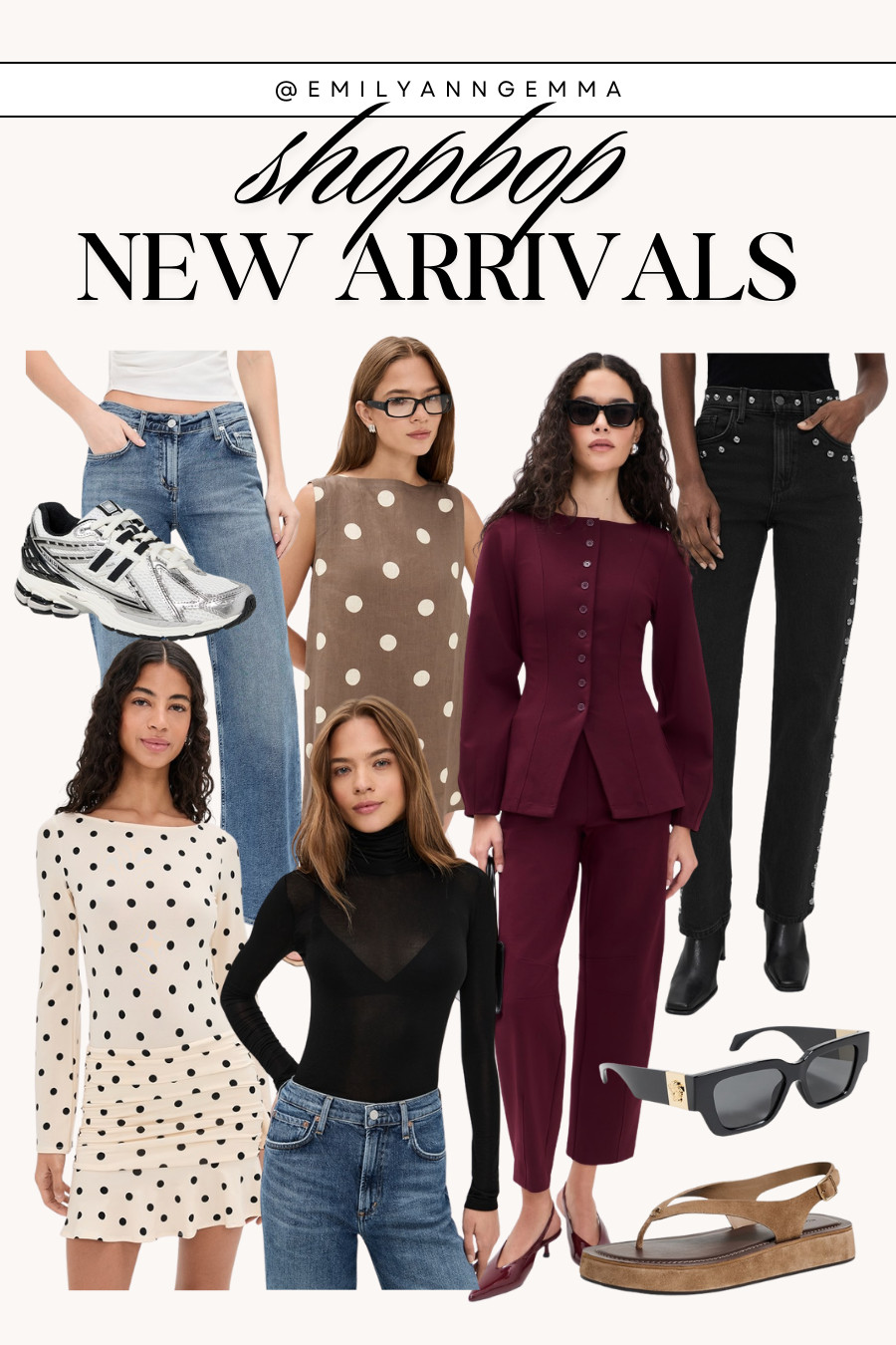 I'm loving Shopbop's new arrivals! Winter outfit inspo & fun polka dot finds. 

 #LTKSeasonal #LTKFindsUnder100