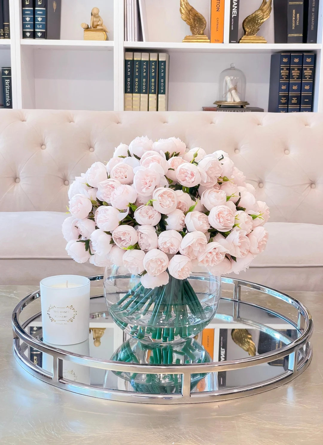 Pink Peony Silk Flower Arrangement: Modern Home Decor Centerpiece - Etsy | Etsy (Global)
