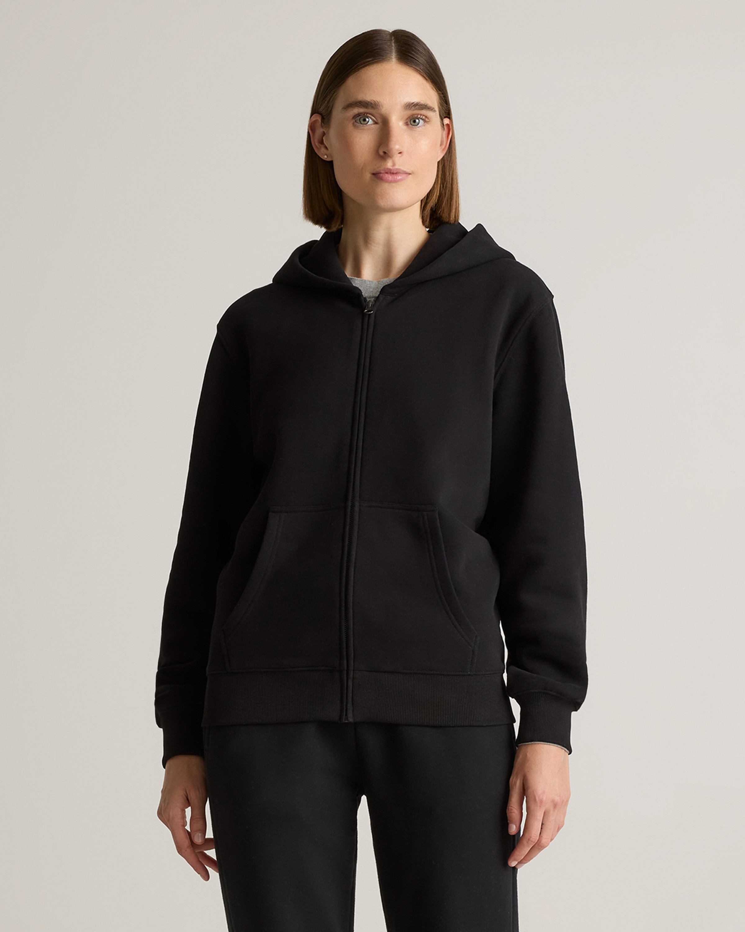 Organic Heavyweight Fleece Full Zip Hoodie | Quince