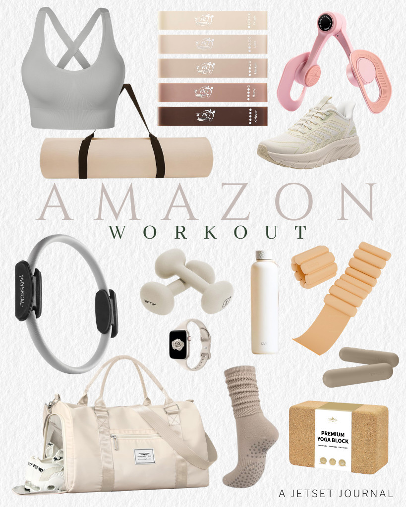 Stay stylish while working out with these Amazon Fitness finds! We are loving this Nabawa activewear top, FIORETTO duffle bag, and ALLSWIFIT slip-on walking shoes. This slim water bottle and Fit Simplify resistance loop bands are great deals, too. Among the top equipment finds are the SirDone thigh trainer and PAIDU yoga mat.

#LTKSeasonal #LTKSaleAlert #LTKTravel
 

 