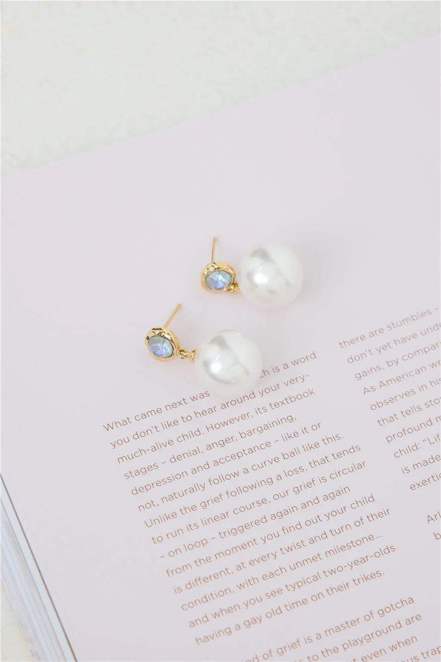 Ocean Water Earrings Gold | Hello Molly (US)