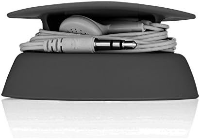 Budley - Tangle-Free Earphone/Earbud Case Compact Storage System, Silicone (Black, Set of 1) | Amazon (US)