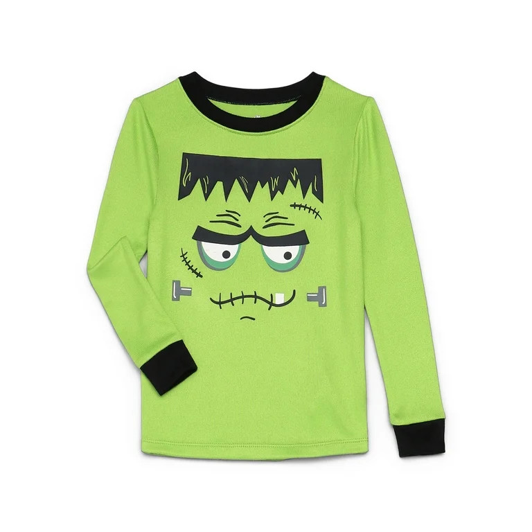 Halloween Boys Long Sleeve Top and Pants Tight Fit Sleep Set from Way to Celebrate, 2-Piece, Size... | Walmart (US)
