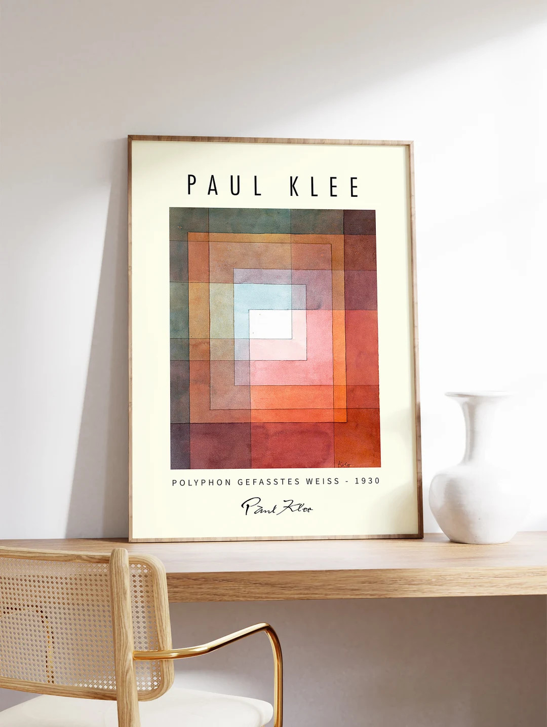 Paul Klee Exhibition Poster, Polyphon Gefasstes Weiss, Paul Klee Art Print, Pattern Art, Abstract... | Etsy (UK)