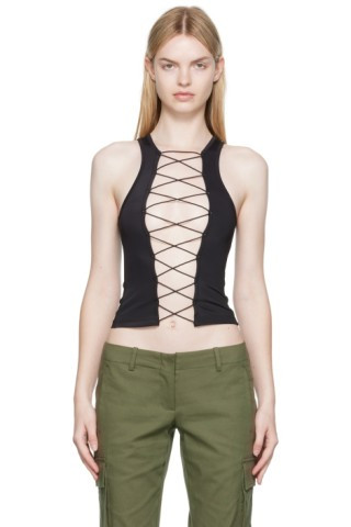 Miaou - Black Mystic Tank Top | SSENSE
