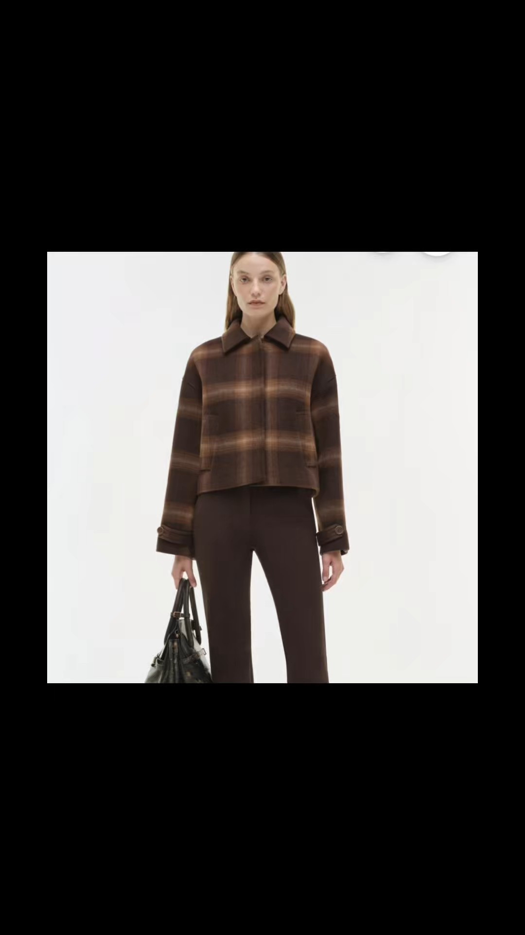 This cropped wool plaid jacket from Simkhai also comes in gray.

#LTKSeasonal