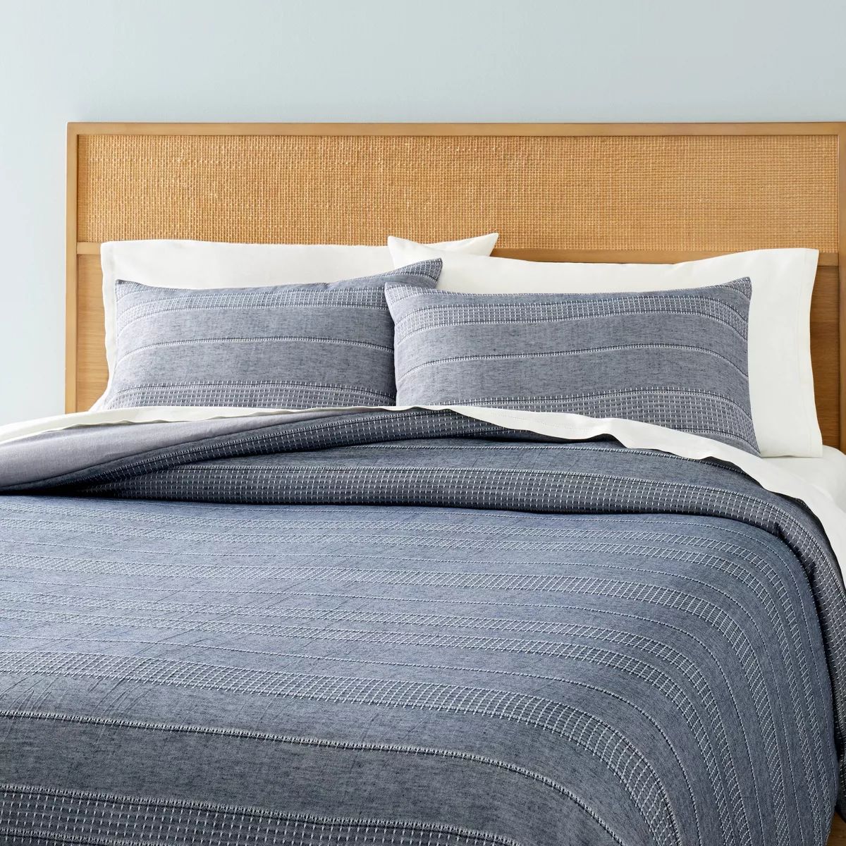 3pc Pickstich Stripe Comforter Bedding Set - Hearth & Hand™ with Magnolia | Target