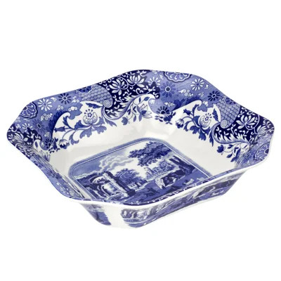 Spode Blue Italian Square Serving Bowl 9.5 | Wayfair North America