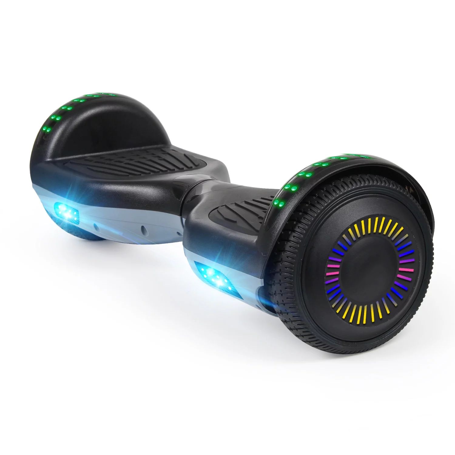 JOLEGE Bluetooth HoverBoard with LED light 6.5" Self Balancing Electric Hoverboard for Kids Black... | Walmart (US)