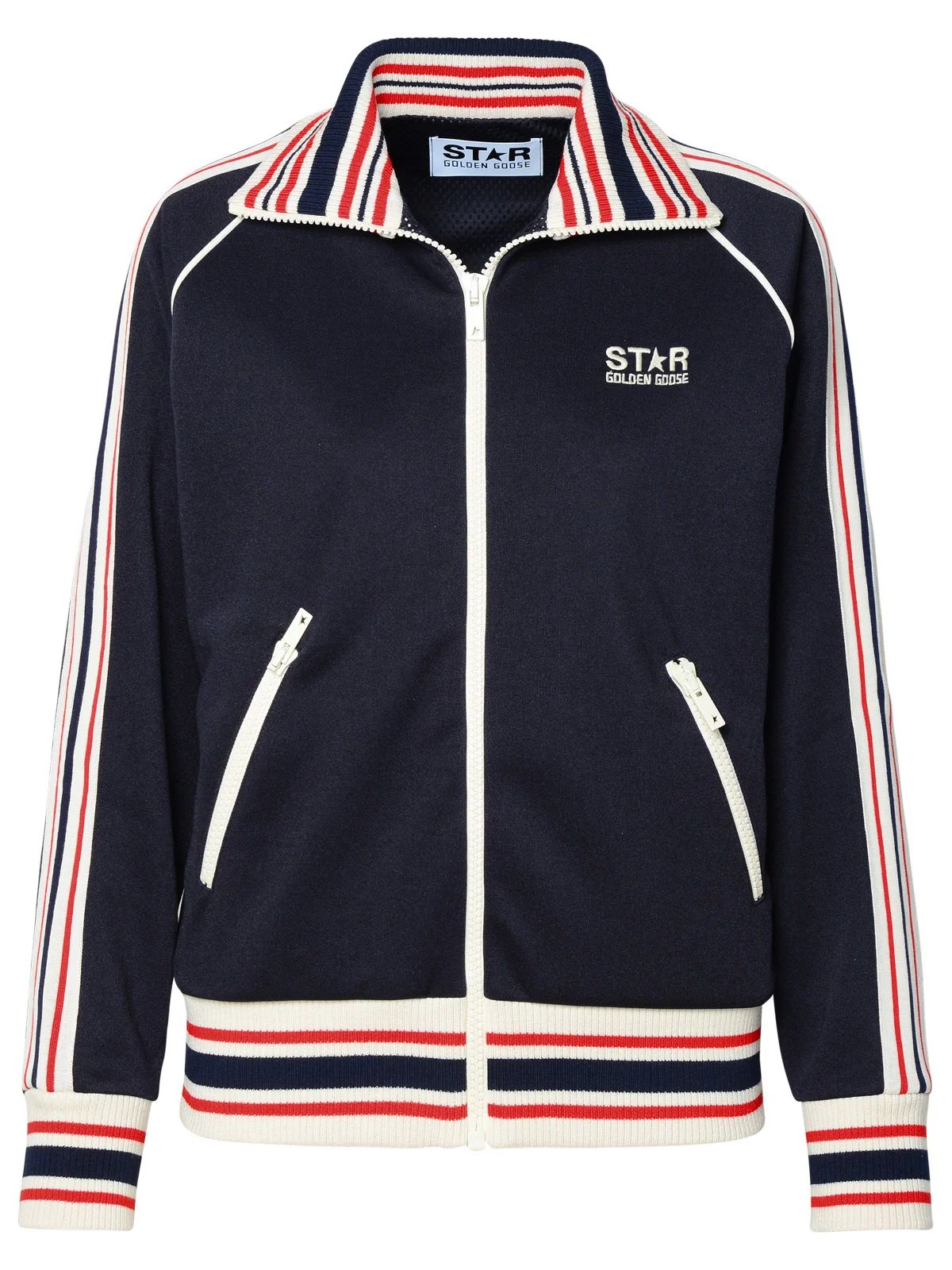 Golden Goose Deluxe Brand Striped-Trim Zipped Jacket | Cettire Global