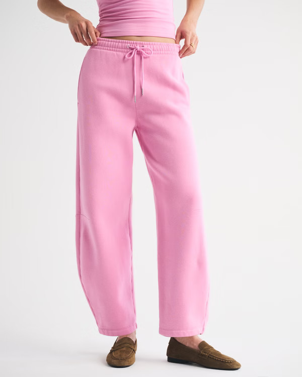 High Rise Sunday Barrel Sweatpant | Abercrombie & Fitch (US)