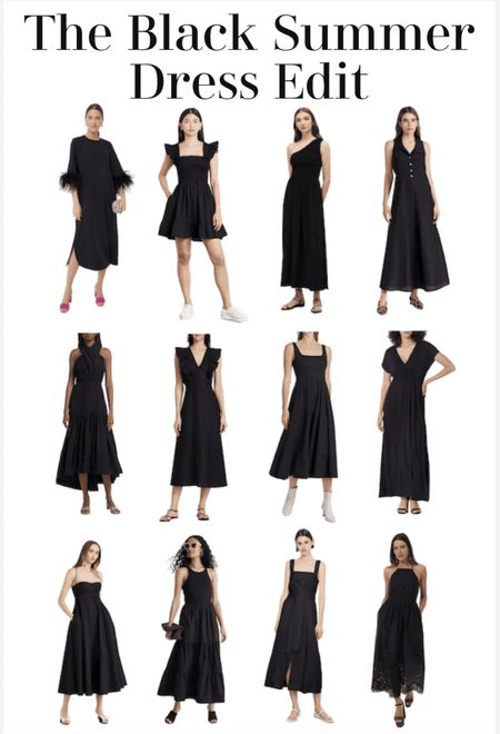 Cutest black summer dresses at every price point 🖤 

#LTKParties #LTKStyleTip #LTKSeasonal