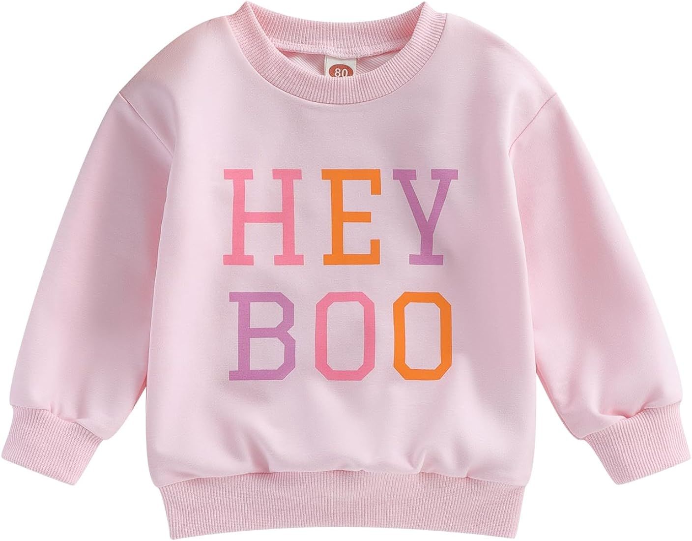 Ayalinggo Toddler Baby Girl Boy Halloween Outfits Pumpkin Crewneck Sweatshirt Pullover Sweater Fa... | Amazon (US)