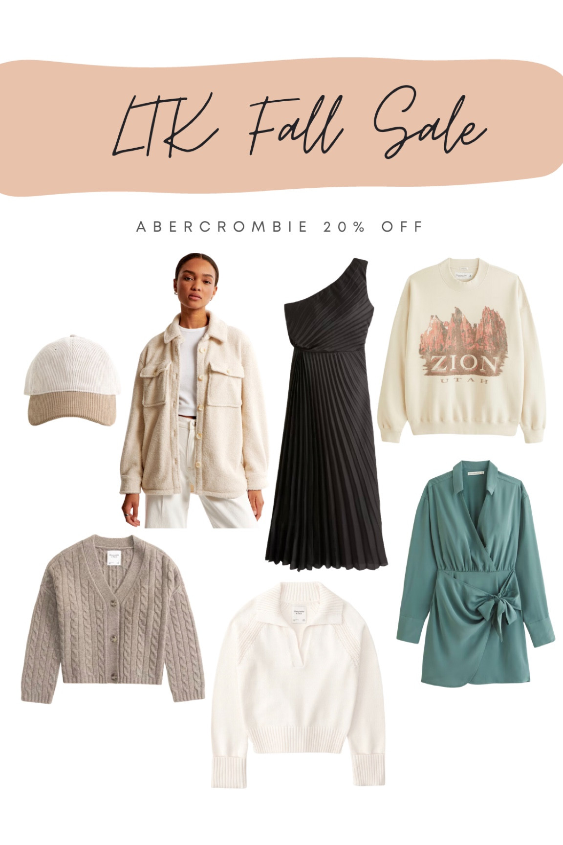 LTK Fall Sale - Abercrombie 20% off everything

fall outfit, wrap shirt dress, long sleeve dress, Sherpa shirt jacket, maxi dress, pleated dress, one shoulder dress, fall dresses, wedding guest, sweater, fall sweater, corduroy hat, graphic crew sweatshirt, Zion sweatshirt, cable short cardigan, cable cardigan

#LTKSale #LTKSeasonal #LTKsalealert