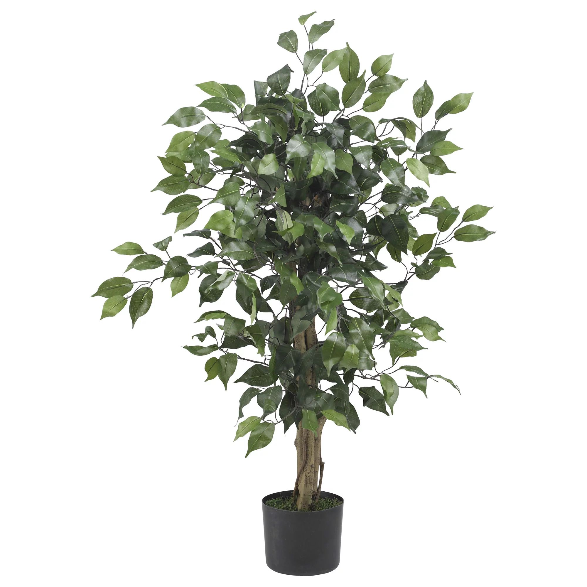 Nearly Natural 3ft. Ficus Silk Artificial Tree, Green | Walmart (US)