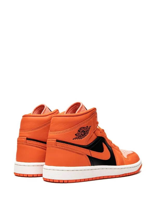 Air Jordan 1 Mid SE "Orange/Black" sneakers | Farfetch Global