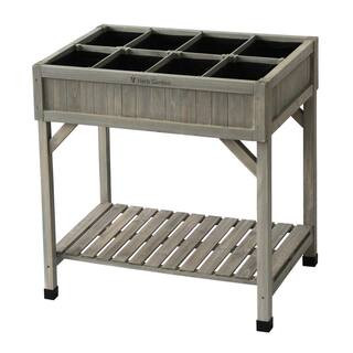 VegTrug 8-Pocket Gray Herb Garden-RHP6007GWUSA - The Home Depot | The Home Depot