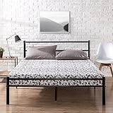 Zinus Geraldine 12 inch Black Metal Platform Bed Frame with Headboard and Footboard / Premium Steel  | Amazon (US)