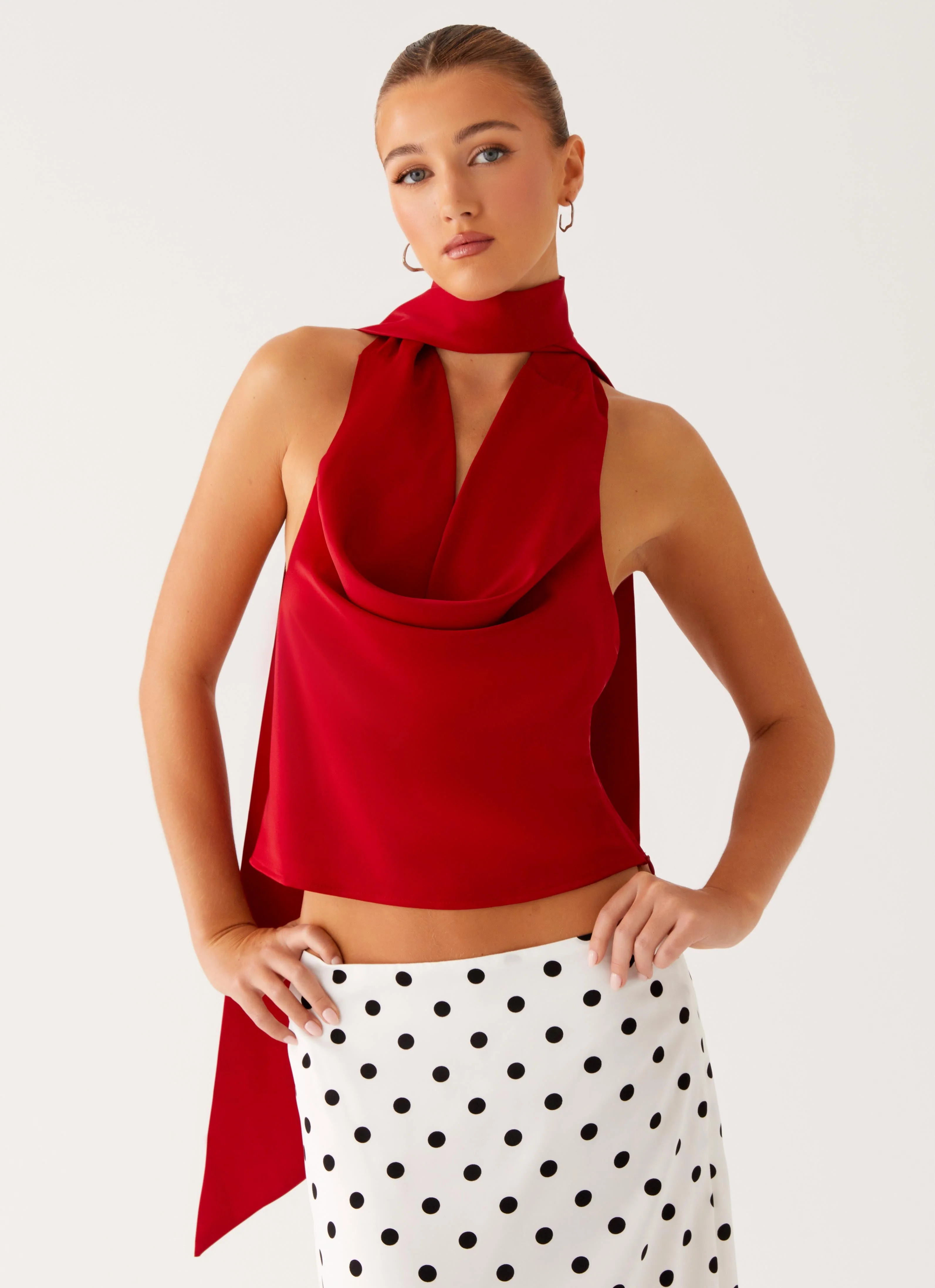 Catching Feelings Top - Red | Peppermayo (Global)