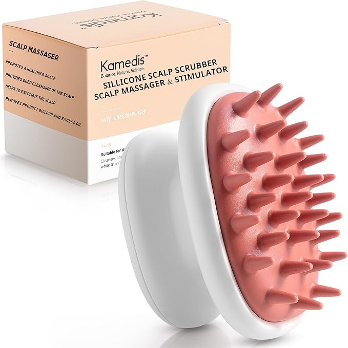 KAMEDIS Scalp Massager Brush - Silicone Gentle Scalp Scrubber, Exfoliator & Hair Dandruff Scrub A... | Amazon (US)