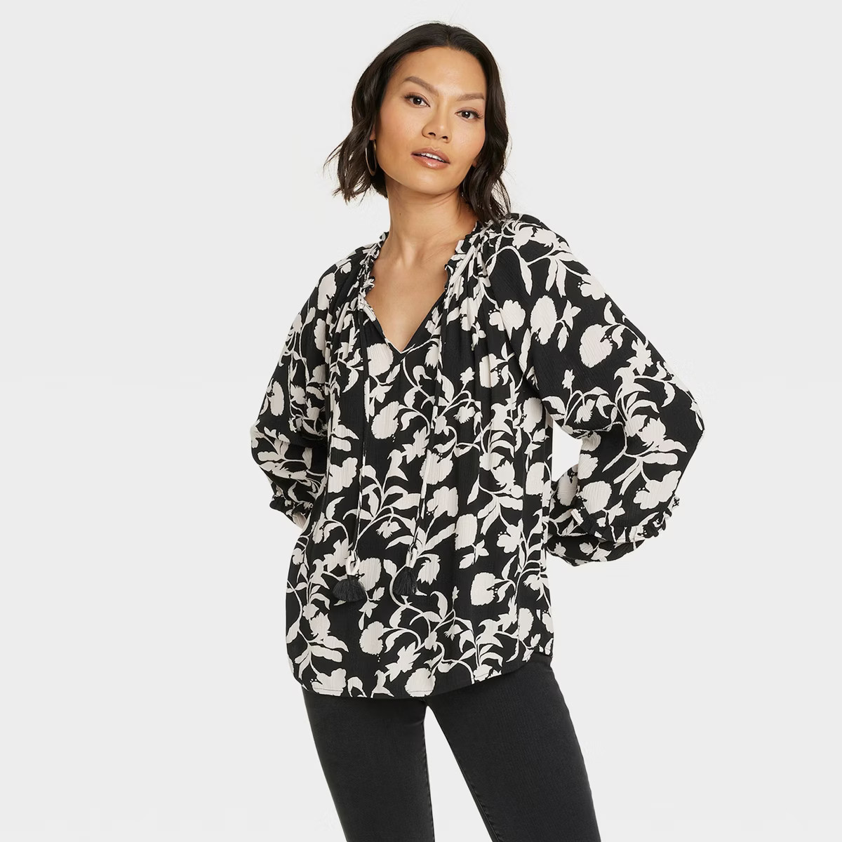 Women's Balloon Long Sleeve Blouse - Knox Rose™ | Target